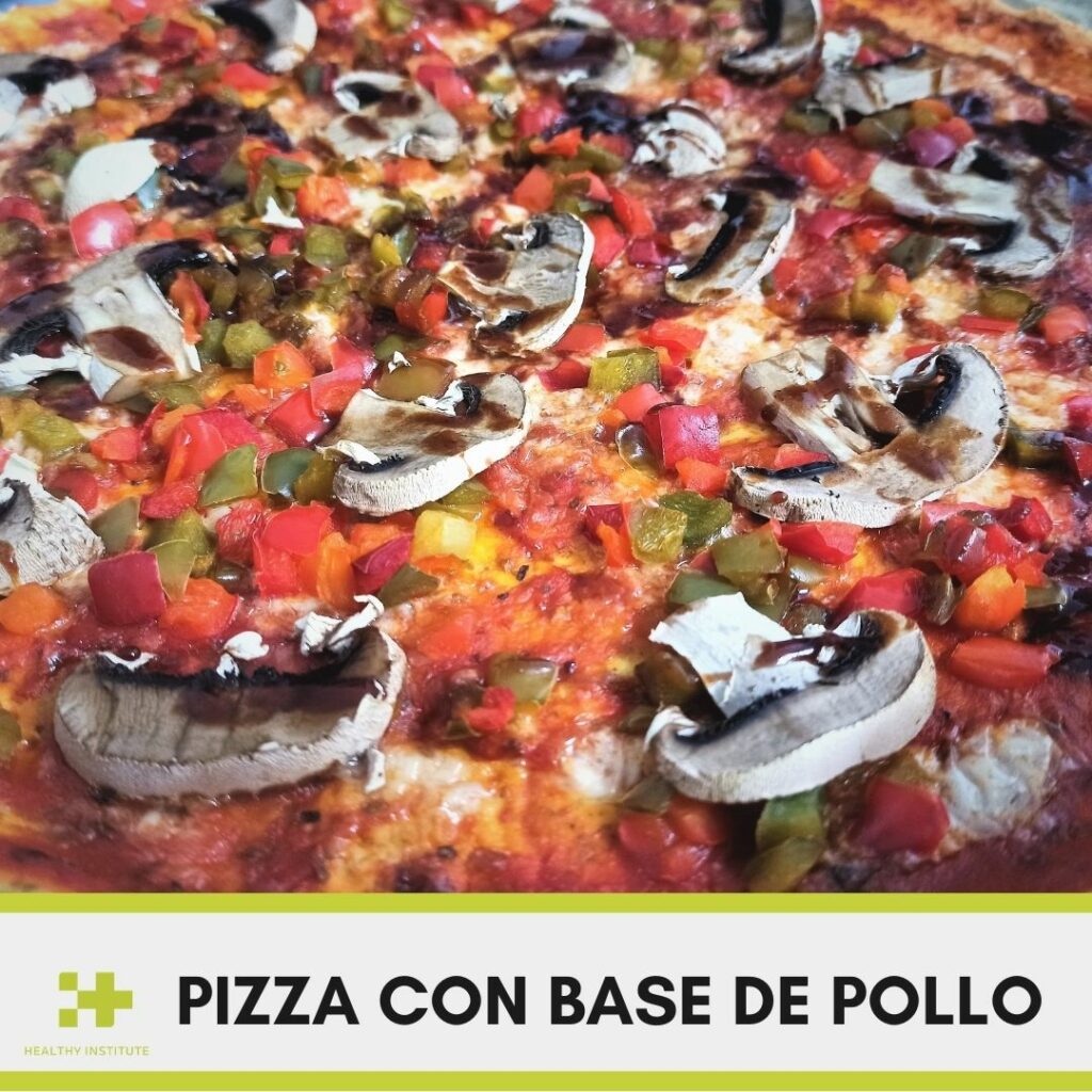 Pizza Con Base De Pollo HEALTHY INSTITUTE