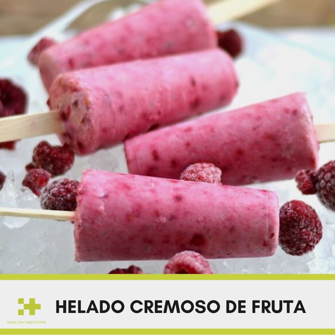 Helado cremoso de fruta