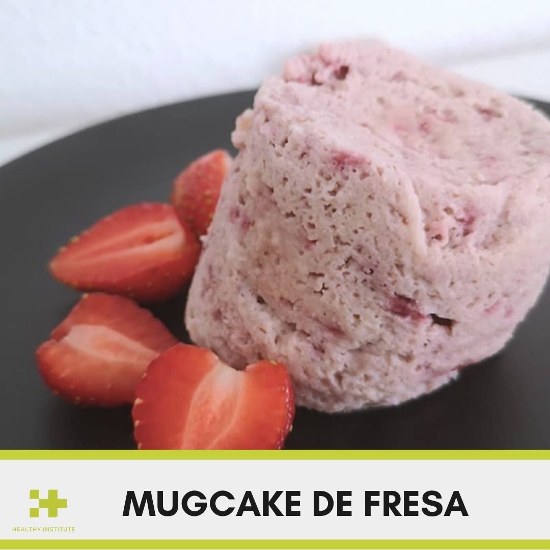 Receta mugcake fresa