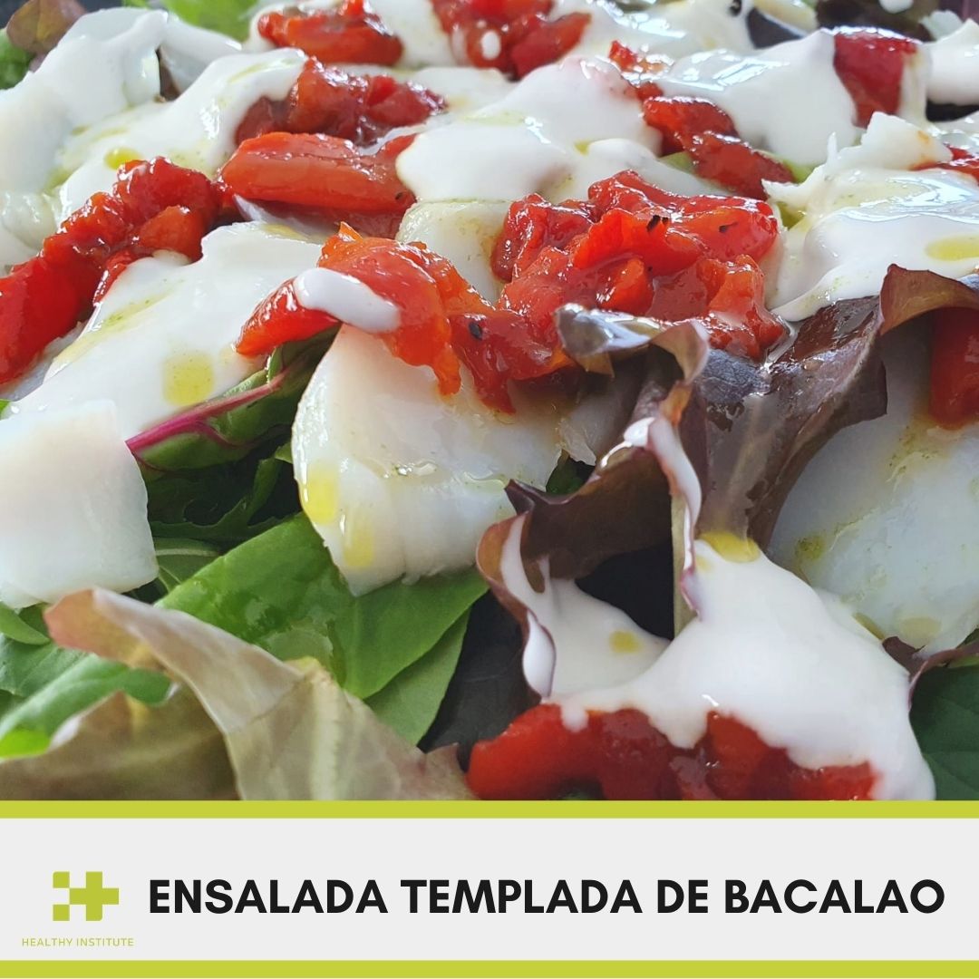 Ensalada templada de bacalao