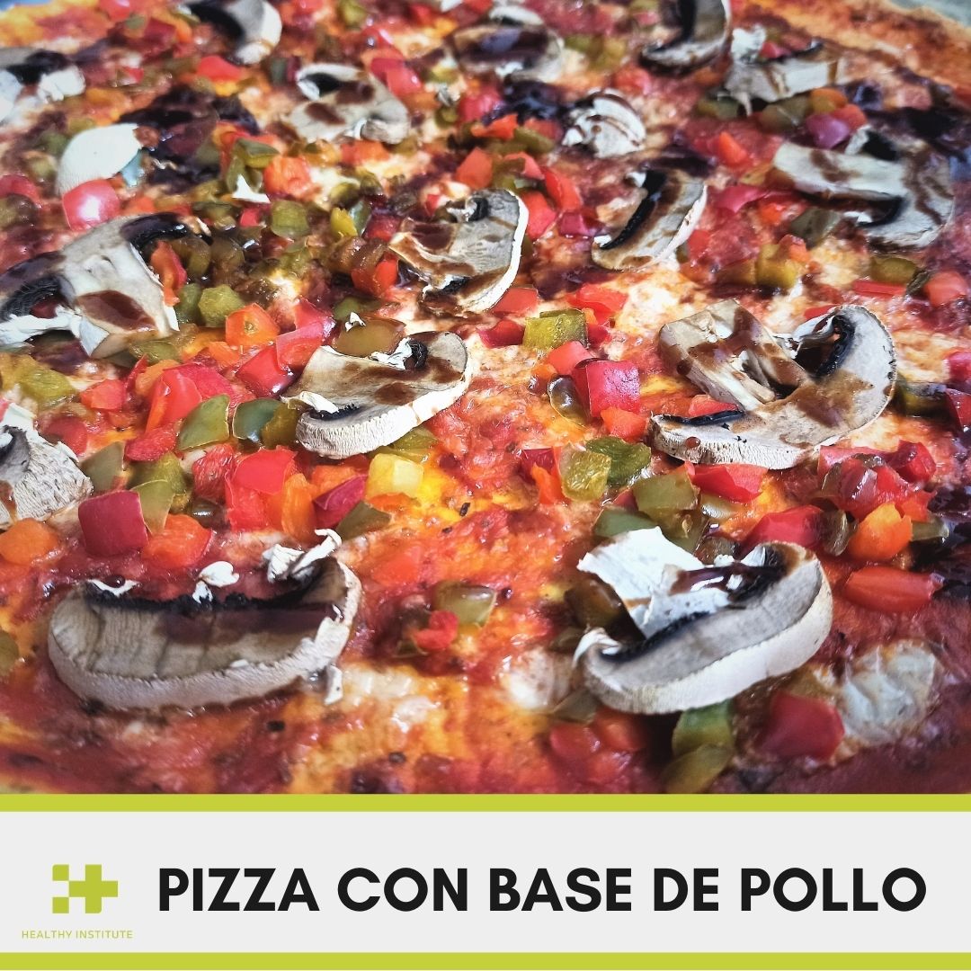 Receta pizza con base de pollo