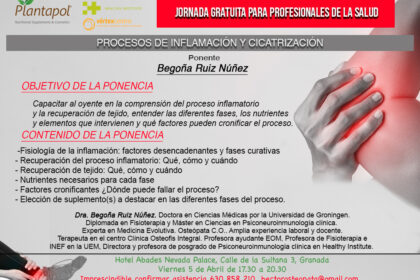 Invitación jornada inflamación y cicatrización Plantapol con Dra. Ruiz nvitación jornada inflamación y cicatrización Plantapol con Dra. Ruiz