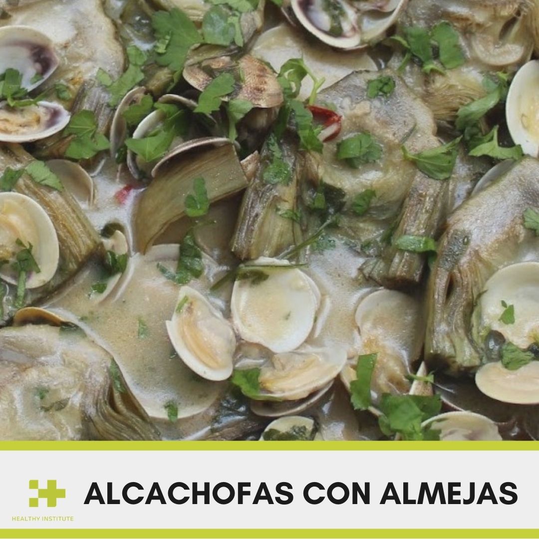 Receta alcachofas con almejas