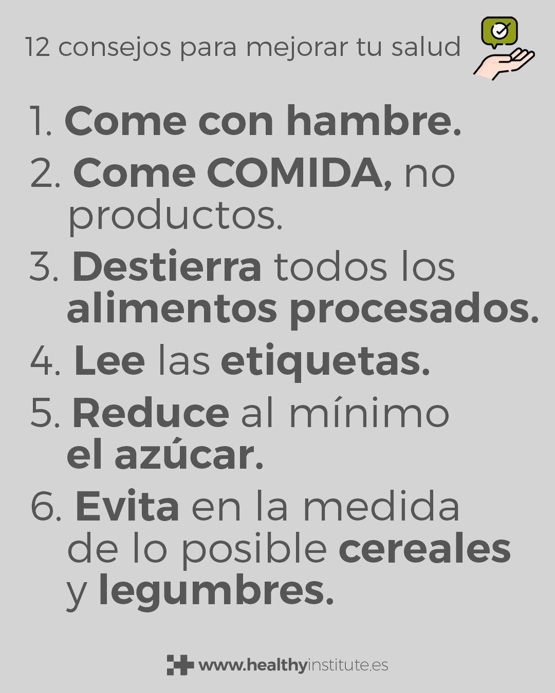 12 Consejos Para Mejorar Tu Salud Healthy Institute 4838