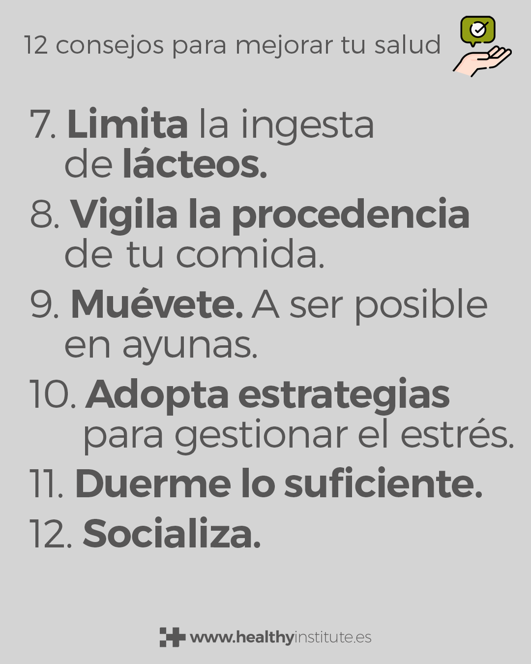 12 Consejos Para Mejorar Tu Salud Healthy Institute 5448